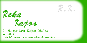 reka kajos business card